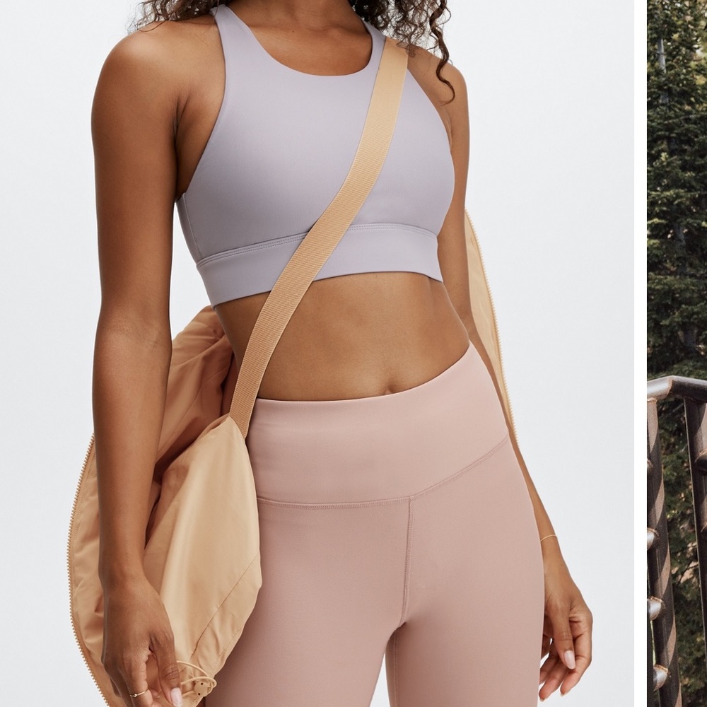 Fabletics Wander Cropped Puffer In Desert - Picture 8 of 8